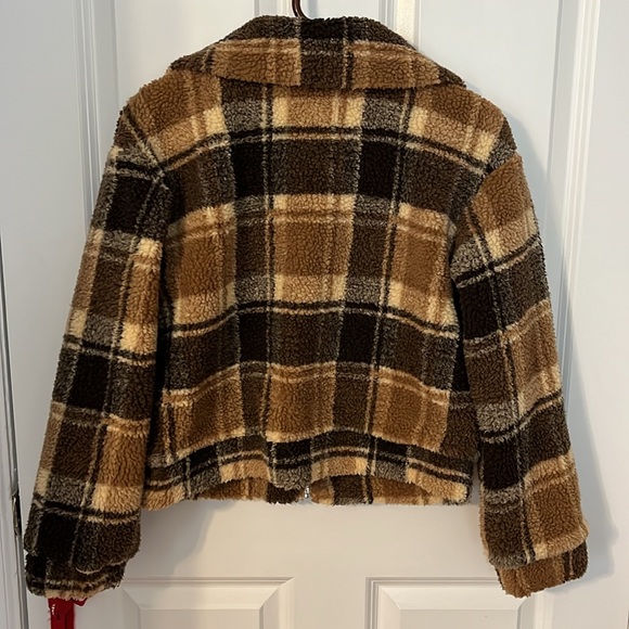 Princess Polly Doria brown zip up jacket.  Size 0 - Picture 4 of 4